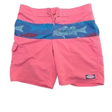 Vineyard Vines Swim Trunks Men's Size 32 Board Shorts Inseam 9" Tie Waist RED