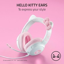 Razer Kraken Kitty V2 USB Wired Headset: Chroma RGB Kitty Ears
