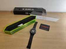 TIMEX 80 CLASSIC JUMBO QUARTZ WATCH T2N286 STAINLESS STEEL
