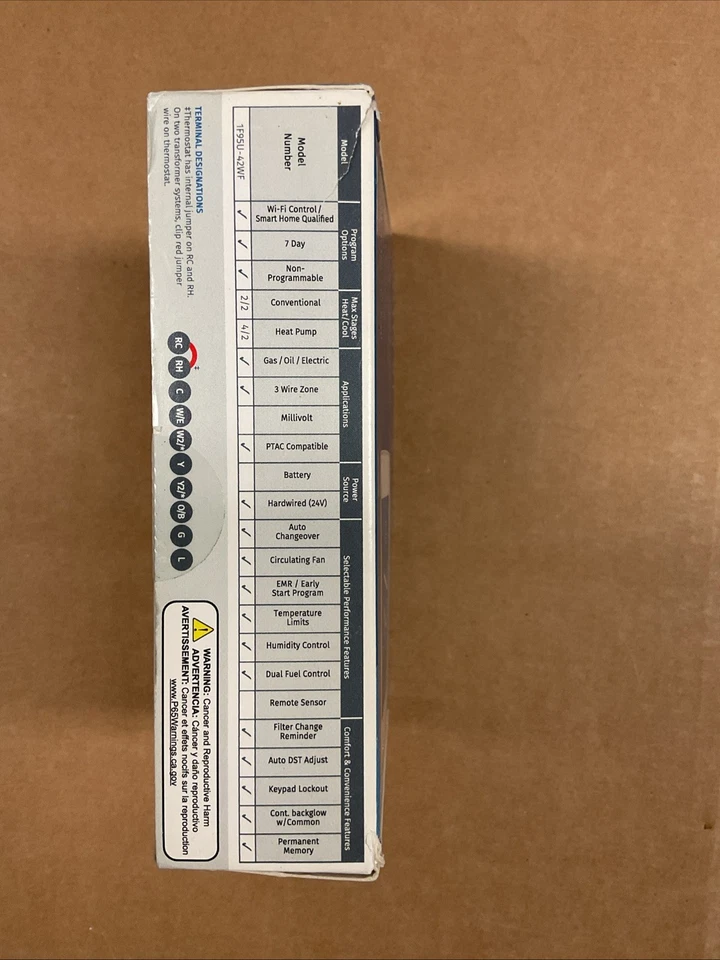 White-Rodgers 1F95U-42WF - Sensi™ Touch Wi-Fi Smart Thermostat - Image 3 of 3