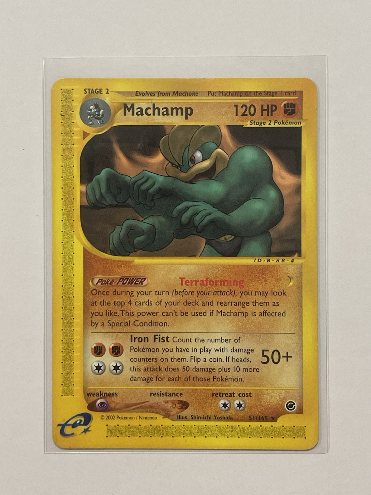 Machamp 51/165 - Expedition Rare E Series Pokemon TCG Card NM