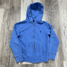 Polo Ralph Lauren Zip Up Hoodie Youth S 8 Baby Blue