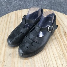 Escarpins Compensés Femme Munro American – Mary Jane En Daim Noir, Taille 8.5 M – Occasion Très Bon état