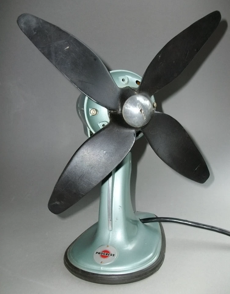 Ventilator Progress W03 grün  50er Jahre Retro Tischventilator - Bild 3 von 4