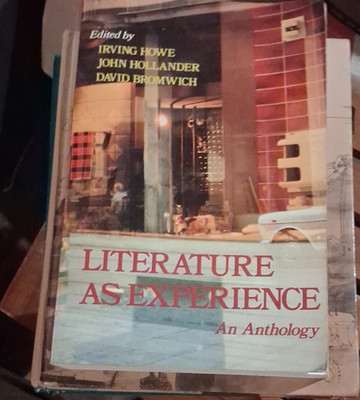 Literature As Experience Hardcover Anthology Howe Hollander Bromwich Literature