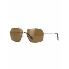 Tom Ford Aiden-02 TF585 28E Gold Aviator Metal Sunglasses Frame 60-15-140