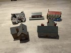 5 x N Gauge Plastic cardboard Model Buildings Used and in Good Condition Unboxed