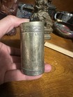 Vintage Chinese Brass Snuff Box w Engraved Calligraphy — photo 3