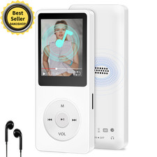 Bluetooth MP3 Player 64GB, Mini MP3 Music Players with Speaker, Supports Alarm..