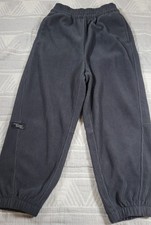 Balabala Kids Fleece-Lined Jogger Pants Size 130/59 7  8Y Charcoal Gray Warm