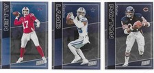 2025 National Panini Redemption Pack 3 Card Lot: Josh Allen, Walter Payton, Lamb