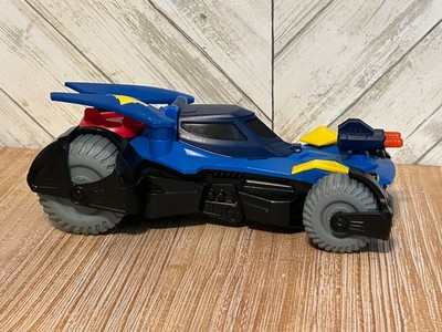2015 Fisher-Price Imaginext DC Super Friends Batmobile Blue Car 9.5''