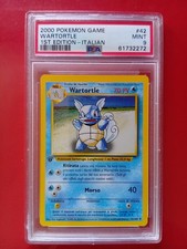 POKEMON WARTORTLE 42/102 1st PRIMA ED. SET BASE ITA PSA 9