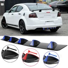 Abs Rear Diffuser Bumper Shark Fin Wing Spoiler Lip For Dodge Avenger 2008-2014