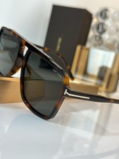 Authentic Tom Ford FT1177 Black Tortoise Navigator Sunglasses 59-15 145.