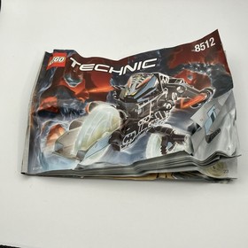 Vtg 2000 Lego Technic Robo Riders Onyx / 8512 Compete / W/ Canister & Manual Y2K