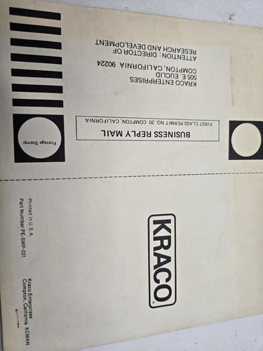 Autoradio Vintage Kraco Dashmaster 8 Pistes – AM/FM – Modèle KID-553 – Neuf (boîte Ouverte)
