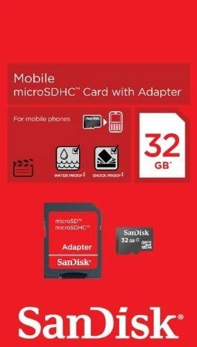 SanDisk 32GB Class 4 MicroSD with microSDHC-SD Adapter, Black (UK IMPORT) - Image 3 of 4