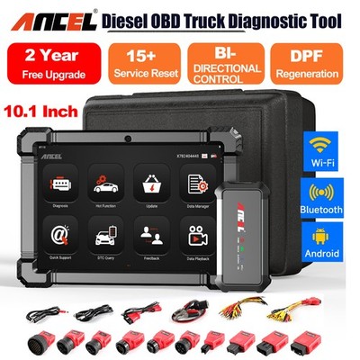 ANCEL X7 HD 10'' Heavy Duty Truck Scanner Full System Diagnostic Tool 40+ Reset