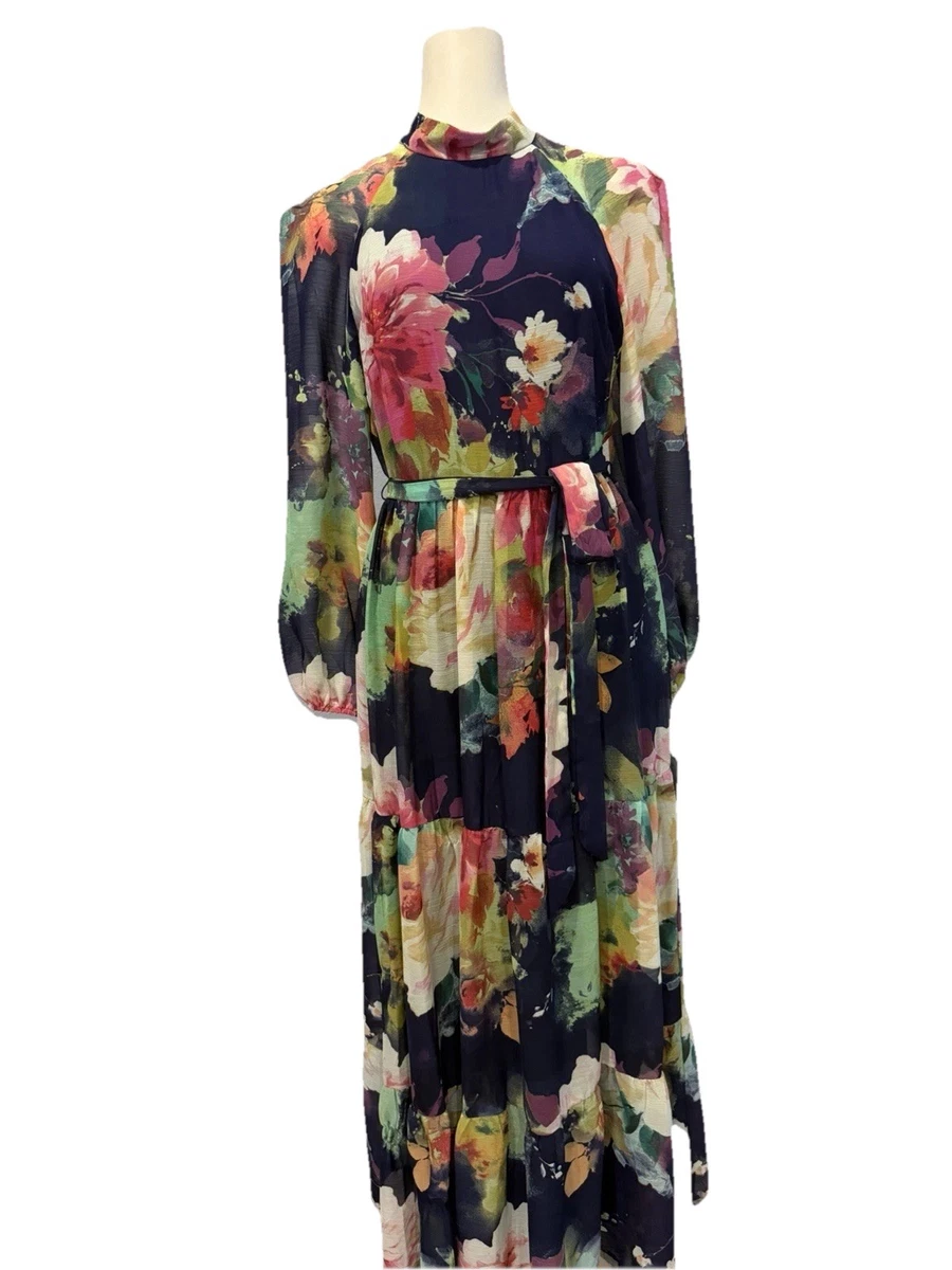 Chiffon Long Sleeve Maxi Dresses for Women for sale | eBay