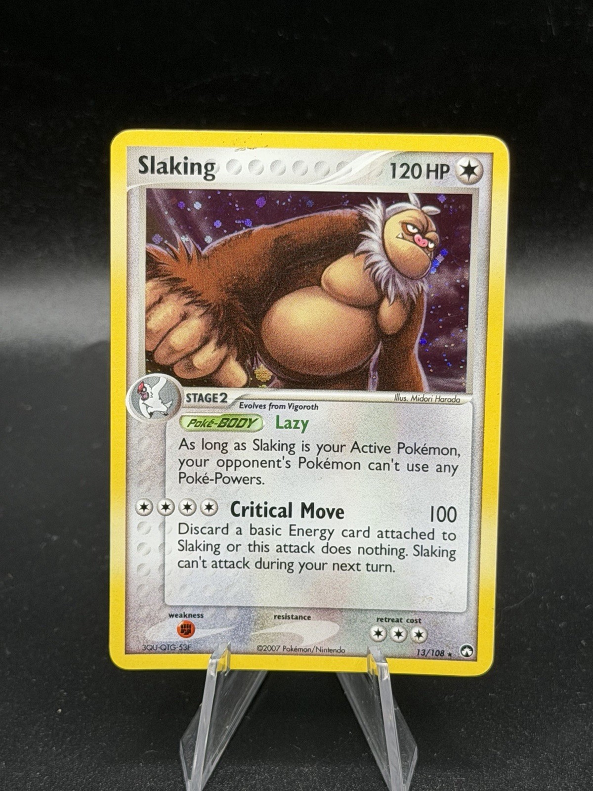 Pokémon Slaking 13/108 EX Power Keepers Holo NM KU3