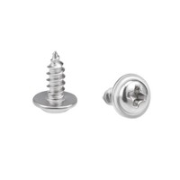 50X Selbstschneidend Schrauben Kreuzschlitzkopf Edelstahl Anschluss Bolzen 3X8Mm