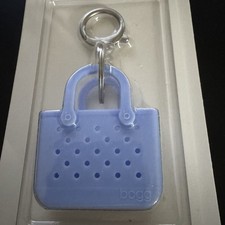 New BOGG BAG Tiny Tote Keychain in Light Blue Authentic Branded Cute
