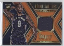 2014-15 Panini Select Rookie Swatches Orange Prizm 13/60 Russ Smith #3 0f8
