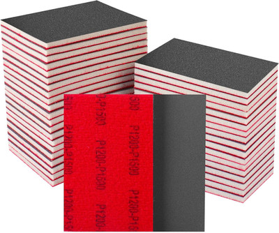 Schleifschwämme Set 20 Stück 1200 Körnung Nass-Trocken für Metall Holz Farbe