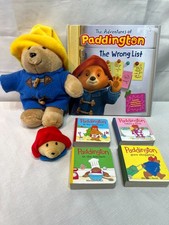 Paddington Bear Lot Musical Plush  Books 7 Pieces