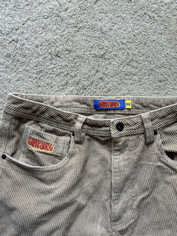 Pantalones de skate Empyre caqui de pana holgados talla 32 Foto 2 de 4