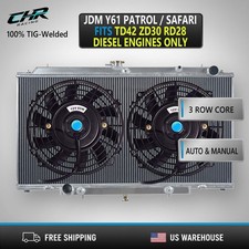 Aluminum Radiatorfans For Nissan Patrol Y61 Gu 2.8 3.0 4.2l Diesel Td42 Atmt Aluminum Radiatorfans For Nissan Patrol Y61 Gu 2.8 3.0 4.2l Diesel Td42 Atmt