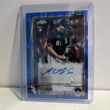 2025 Topps Chrome Update Series - Autographs Mike Vasil #AC-MVA Blue RayWave ...