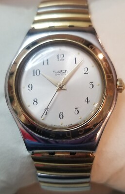 Swatch 1997 Classic Two-Tone Irony Stainless Steel Watch Swiss