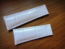 Genuine Leather Band Strap bracelet FITS Rolex DAYTONA 20mm x16mm White