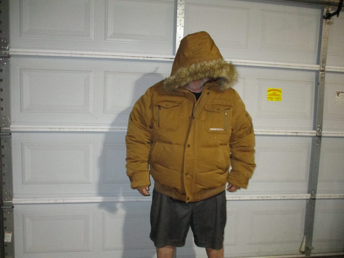 Men s Size XX Sean John Faux Fir Down Feather Parka Coat APPEARS