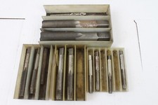 14 Used Greenfield Hand Tap Starrett Butterfly Made in USA Tool HS Gun Z11 Lot