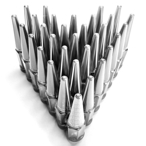 (32) Chrome Steel Spike Lug Nuts 14x1.5 fit Chevy 2500 3500 3/4 1 Ton Truck 8CH3 - Picture 6 of 10