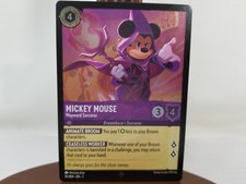 Disney LORCANA Mickey Mouse Wayward Sorcerer FOIL Super Rare 51/204 NM