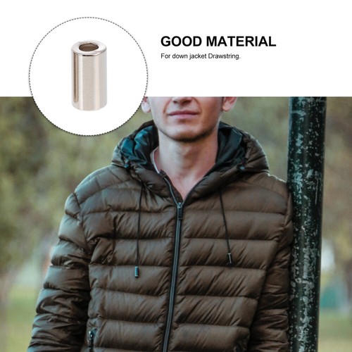  50 Pcs Metal Buckle Rope End Stopper Cord Caps Ends Lock Fastener - Picture 6 of 12