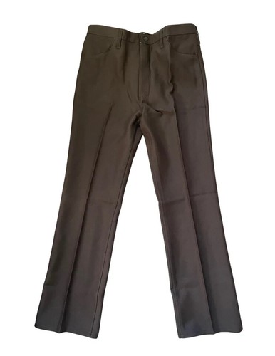 Wrangler Wrancher Brown 82BN Men's Polyester Dress Pants Boot Jean 32x30 NWT - Picture 2 of 2