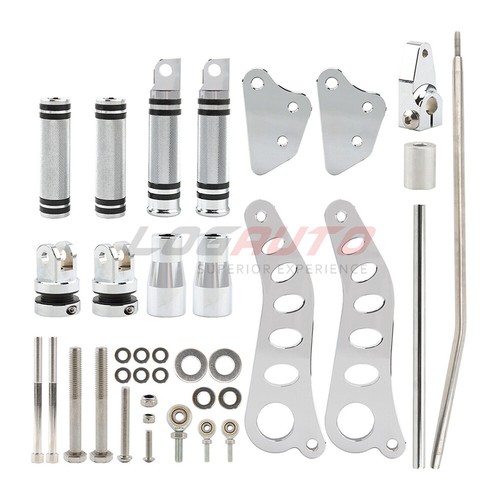 For Harley Street Bob FXDB 06-17 Dyna FXDL 93-17 Chrome Forward Control Foot Peg - Picture 12 of 12