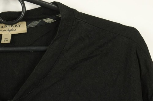 Burberry Black Cotton Short Sleeve Full Zipper Windbreaker Jacket 6XL - Picture 8 of 13
