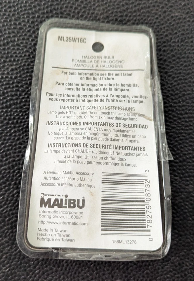 Malibu 35Watts ML35W16C 12V Low Voltage Light Bulbs MR16  Bulb FREE SHIP - Image 2 of 2