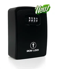 Iron Lock® - XXL Key Lock Box Wall Mount for Keys 4 Digit Combination