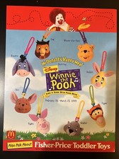 McDonalds 1999 Winnie the Pooh complete set-Great For Backpacks Or Party Favors.