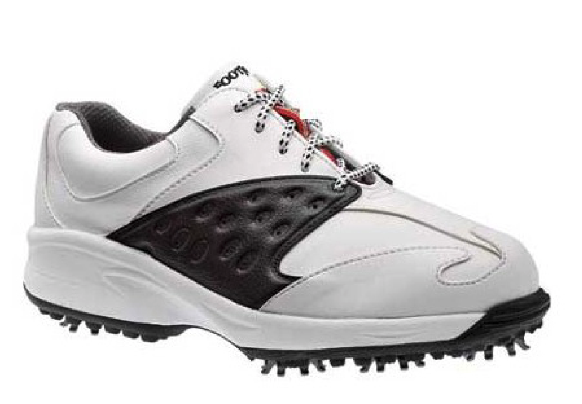 Footjoy Junior Golf Shoe Style 45087 Smooth Black / White NIB in sizes