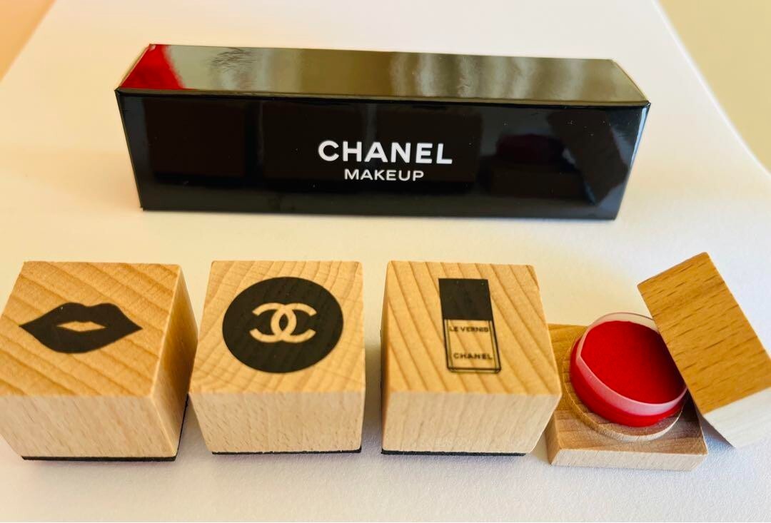 T*T様 ★刻印ありCHANEL　MADE IN FRANCE COCOマーク Chanel Stamp 3 type Set Novelty Coco Mark Wooden about H2