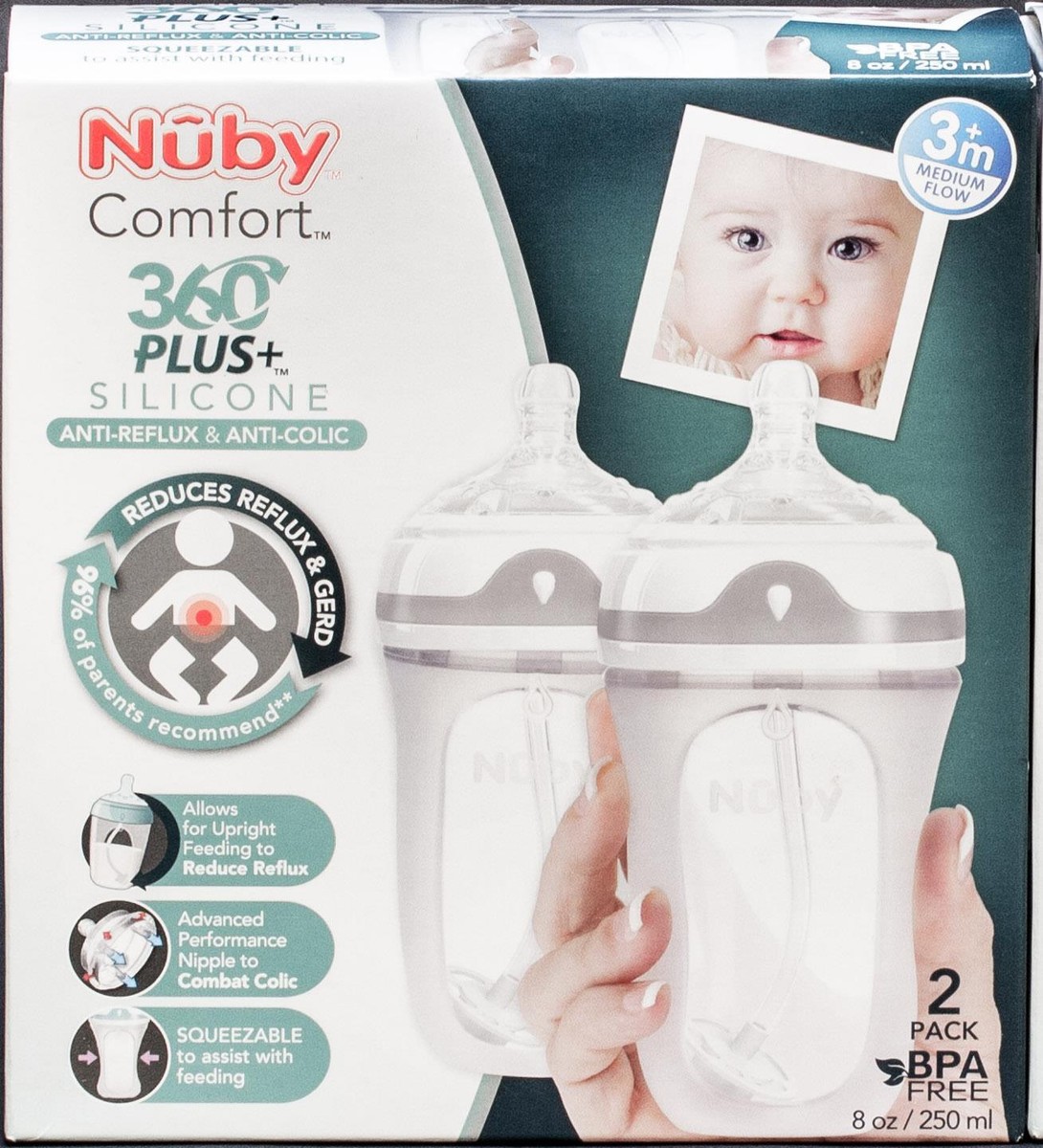 Comfort Bottle Nuby Comfort Nuby Comfort 360 Soft Silicone Anti
