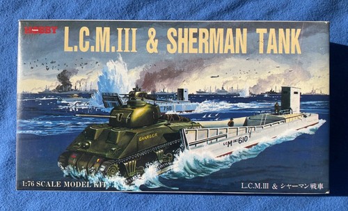 HOBBY 1:76 scale, W-06 L.C.M.III & SHERMAN TANK Set, plastic model kit MIB